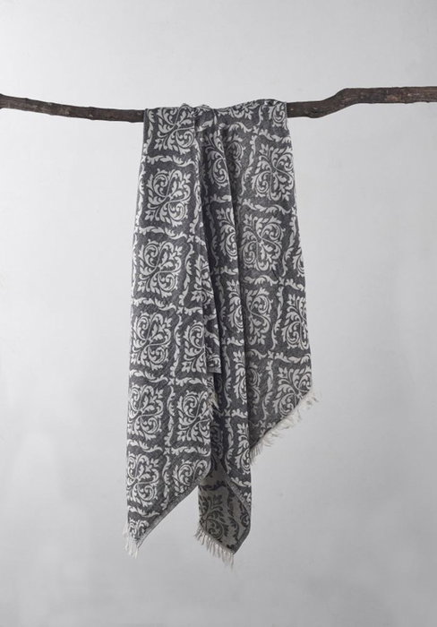 Mijölnir Toalla de Playa Fouta Black, White, Beige